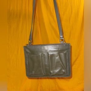 Barney's New York Vintage Army Green Crossbody Purse